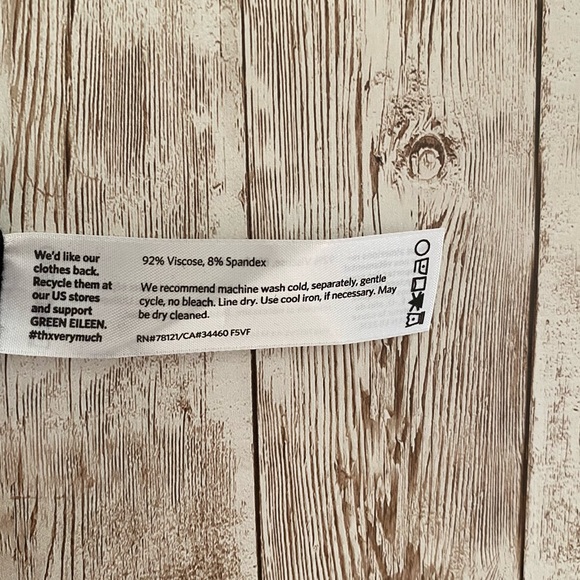 Eileen Fisher Scoop Neck Viscose Jersey Calf Length Dress Size 3X - Picture 5 of 5